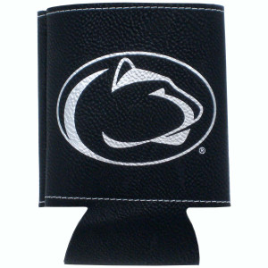 black faux leather can cooler with Penn State Athletic Logo